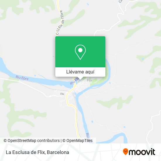 Mapa La Esclusa de Flix