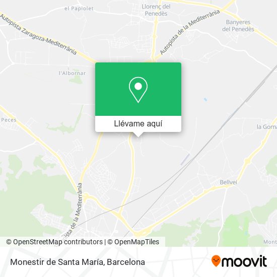 Mapa Monestir de Santa María