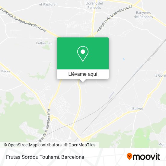 Mapa Frutas Sordou Touhami