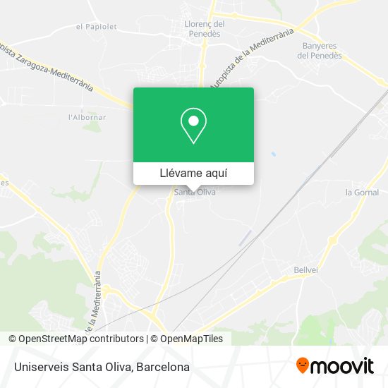 Mapa Uniserveis Santa Oliva