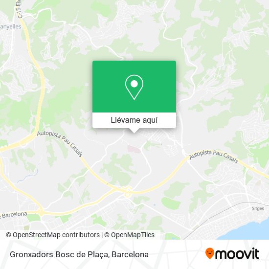 Mapa Gronxadors Bosc de Plaça