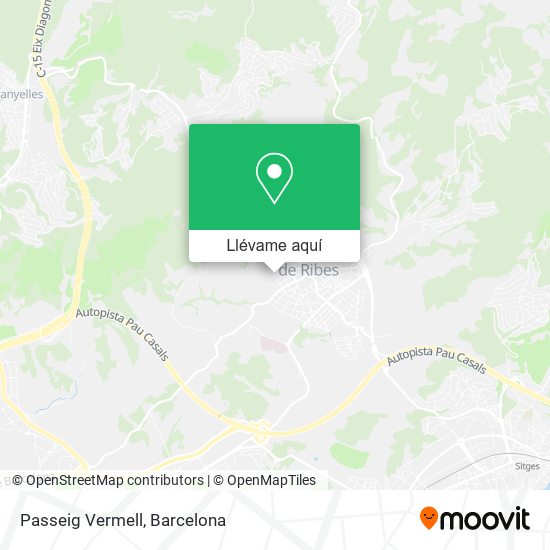 Mapa Passeig Vermell