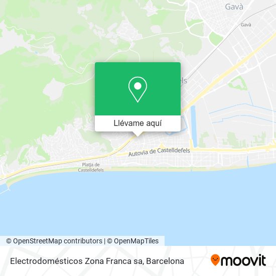 Mapa Electrodomésticos Zona Franca sa