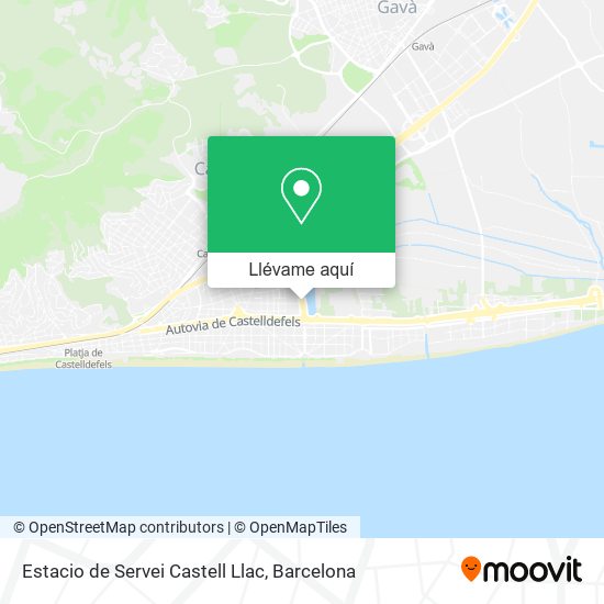 Mapa Estacio de Servei Castell Llac