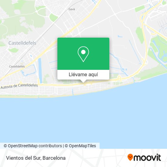 Mapa Vientos del Sur