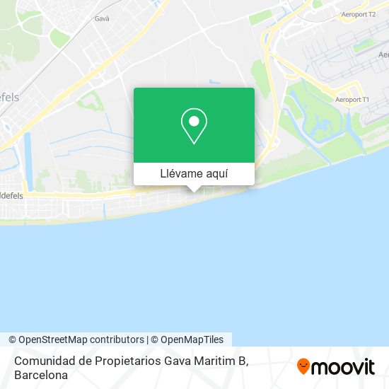 Mapa Comunidad de Propietarios Gava Maritim B