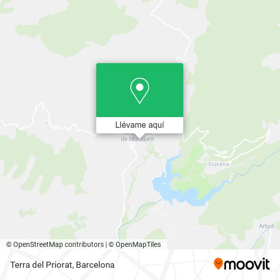 Mapa Terra del Priorat