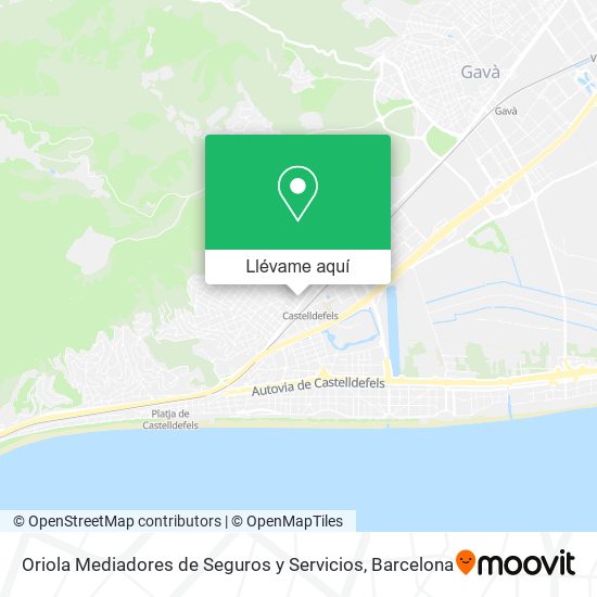Mapa Oriola Mediadores de Seguros y Servicios