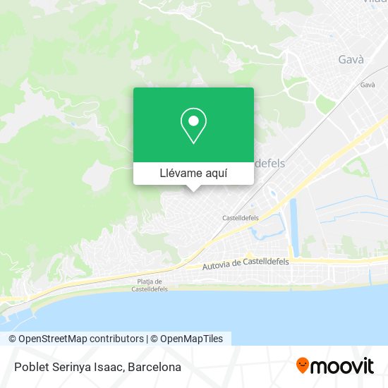Mapa Poblet Serinya Isaac