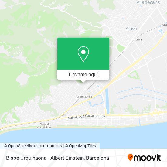 Mapa Bisbe Urquinaona - Albert Einstein