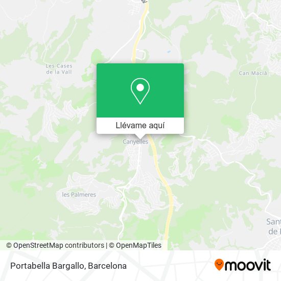 Mapa Portabella Bargallo