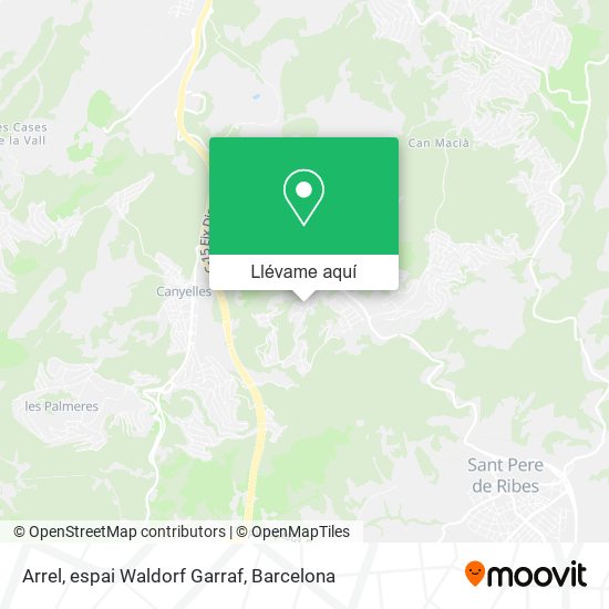 Mapa Arrel, espai Waldorf Garraf