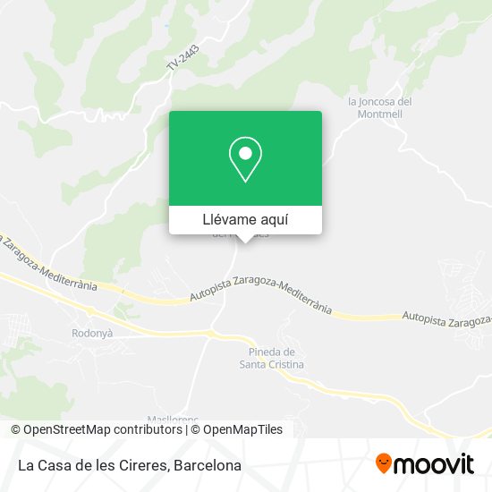 Mapa La Casa de les Cireres
