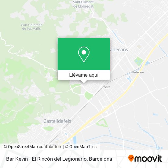 Mapa Bar Kevin - El Rincón del Legionario