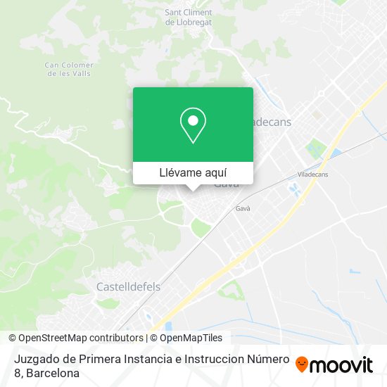 Mapa Juzgado de Primera Instancia e Instruccion Número 8