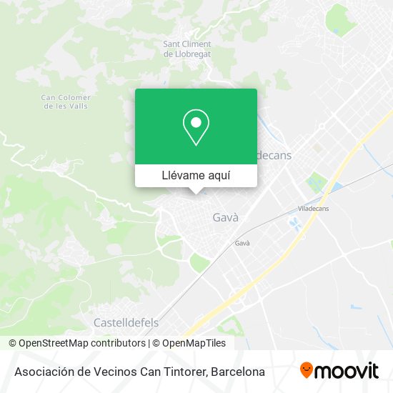 Mapa Asociación de Vecinos Can Tintorer