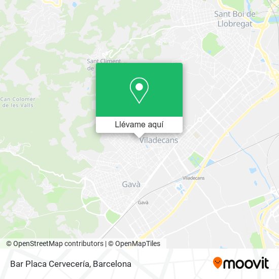 Mapa Bar Placa Cervecería