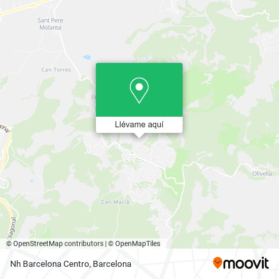 Mapa Nh Barcelona Centro