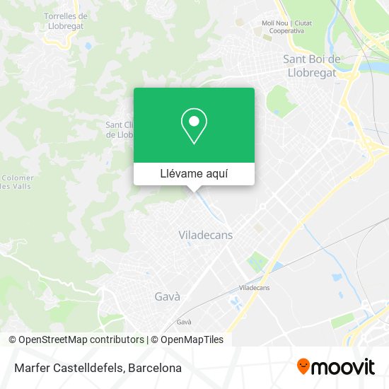 Mapa Marfer Castelldefels