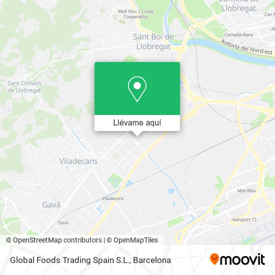 Mapa Global Foods Trading Spain S.L.