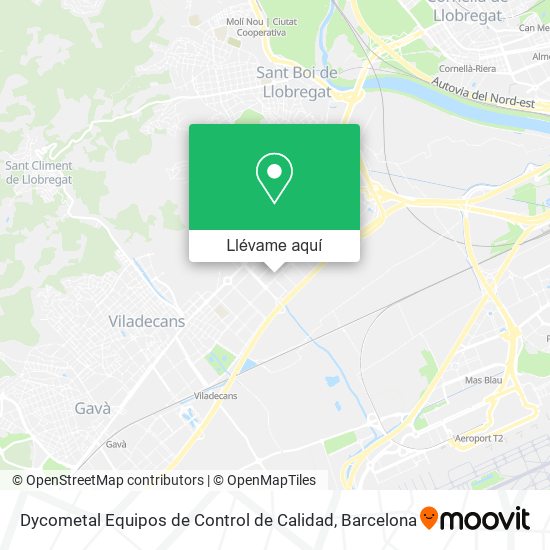 Mapa Dycometal Equipos de Control de Calidad