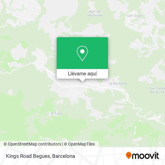 Mapa Kings Road Begues
