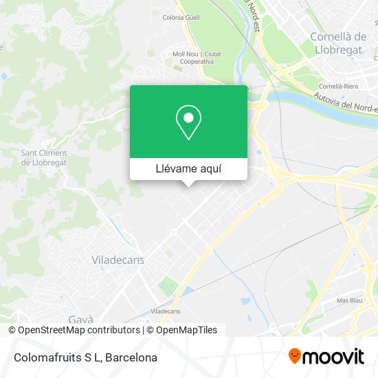 Mapa Colomafruits S L