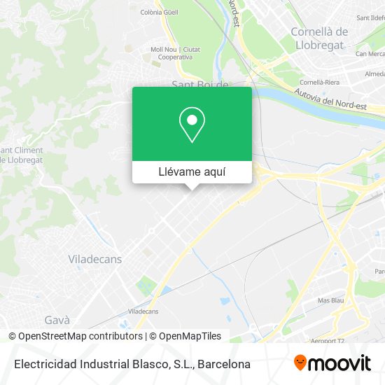 Mapa Electricidad Industrial Blasco, S.L.