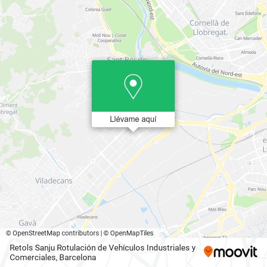 Mapa Retols Sanju Rotulación de Vehículos Industriales y Comerciales