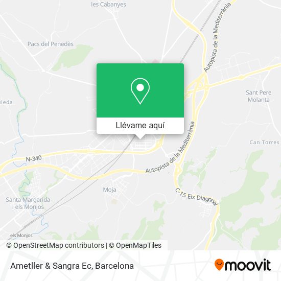 Mapa Ametller & Sangra Ec