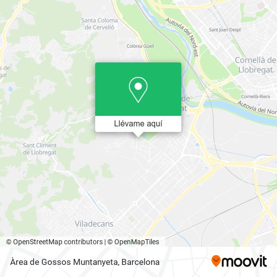 Mapa Àrea de Gossos Muntanyeta