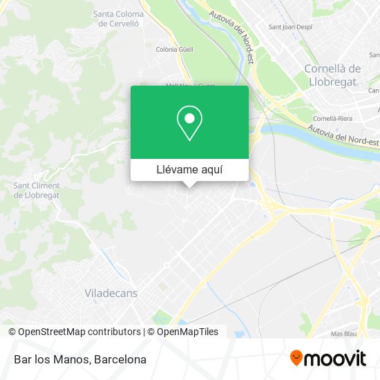 Mapa Bar los Manos