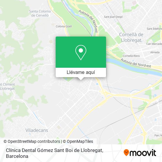 Mapa Clínica Dental Gómez Sant Boi de Llobregat
