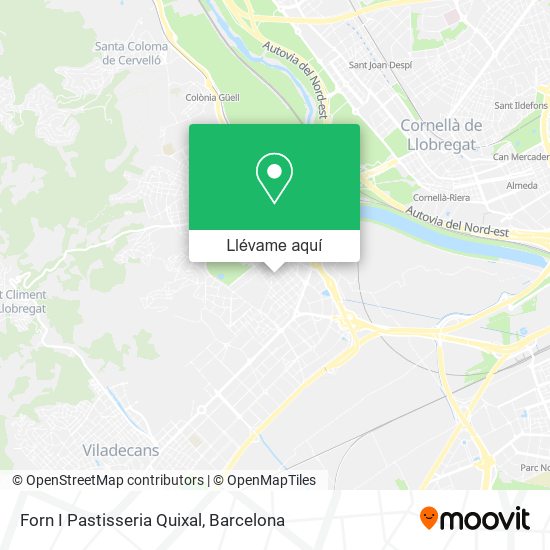 Mapa Forn I Pastisseria Quixal