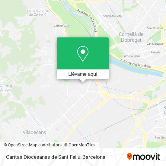 Mapa Caritas Diocesanas de Sant Feliu