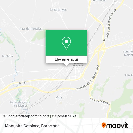 Mapa Montjoira Catalana