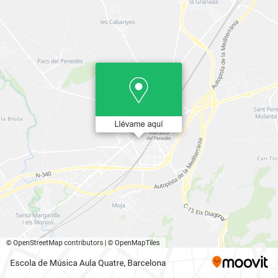 Mapa Escola de Música Aula Quatre