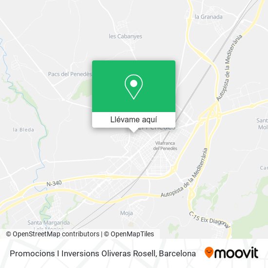 Mapa Promocions I Inversions Oliveras Rosell
