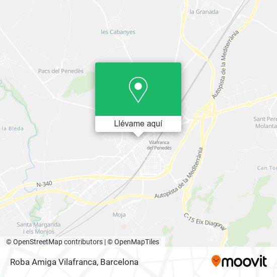 Mapa Roba Amiga Vilafranca