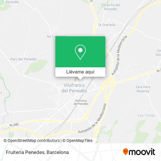 Mapa Fruiteria Penedes