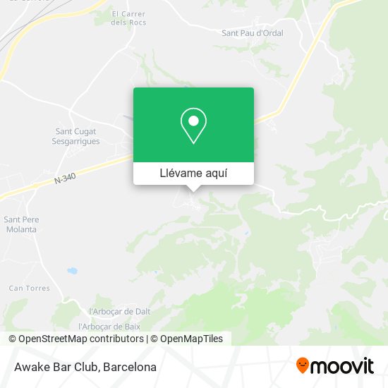 Mapa Awake Bar Club