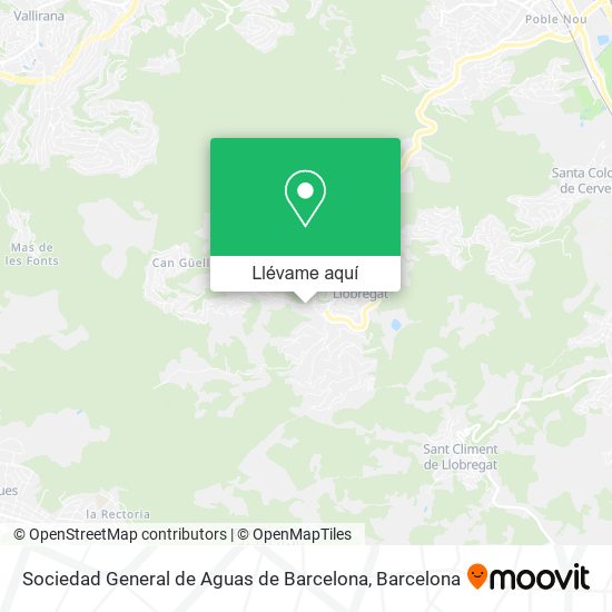 Mapa Sociedad General de Aguas de Barcelona