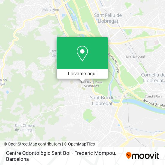Mapa Centre Odontològic Sant Boi - Frederic Mompou