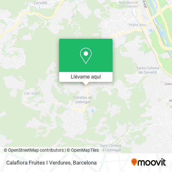 Mapa Calaflora Fruites I Verdures