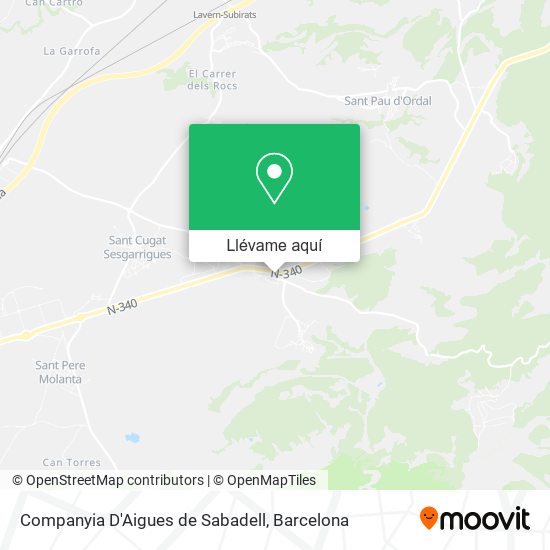 Mapa Companyia D'Aigues de Sabadell
