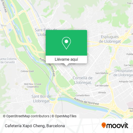 Mapa Cafetería Xapó Cheng