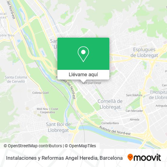 Mapa Instalaciones y Reformas Angel Heredia