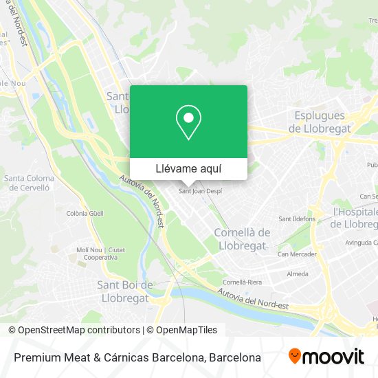 Mapa Premium Meat & Cárnicas Barcelona