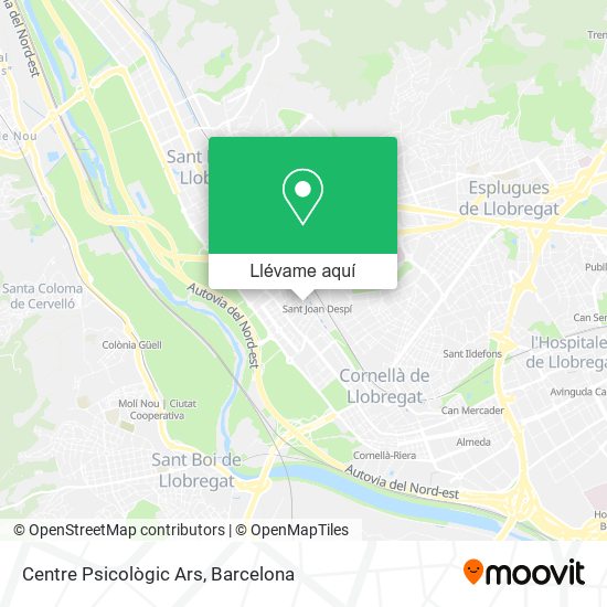 Mapa Centre Psicològic Ars