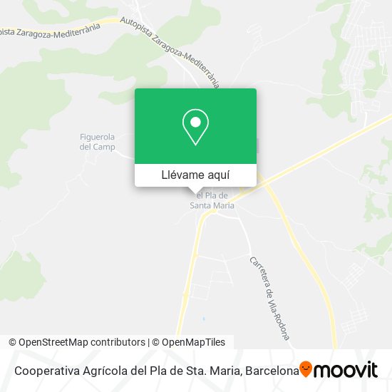 Mapa Cooperativa Agrícola del Pla de Sta. Maria